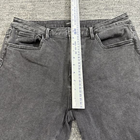 Driftwood Gizelle Jeans Women 31 Black Embroidered Floral Rose Goth Vampire - Picture 4 of 11